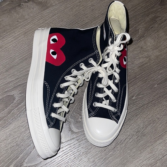 Converse PLAY COMME des GARCONS-WOMENS SIZE 11 MENS SIZE 9 - Picture 9 of 9